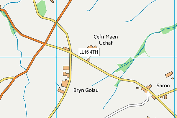 LL16 4TH map - OS VectorMap District (Ordnance Survey)