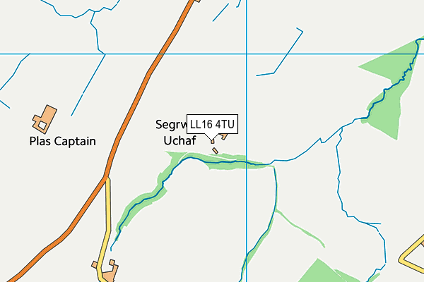 LL16 4TU map - OS VectorMap District (Ordnance Survey)