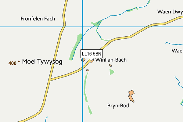 LL16 5BN map - OS VectorMap District (Ordnance Survey)