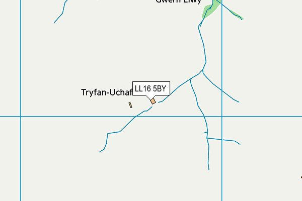 LL16 5BY map - OS VectorMap District (Ordnance Survey)