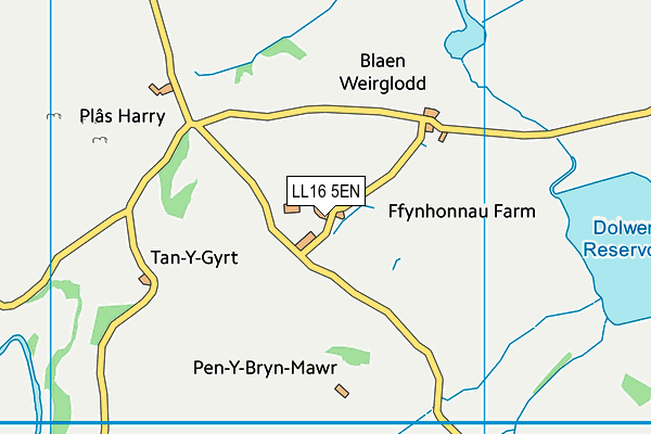 LL16 5EN map - OS VectorMap District (Ordnance Survey)