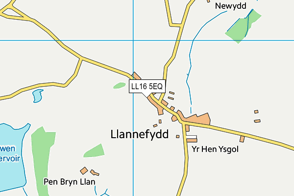 LL16 5EQ map - OS VectorMap District (Ordnance Survey)