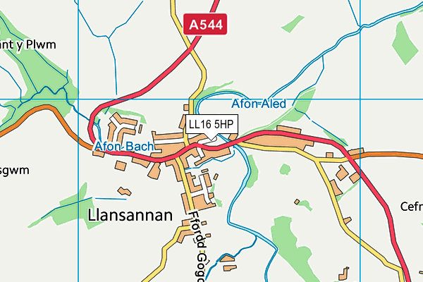 LL16 5HP map - OS VectorMap District (Ordnance Survey)