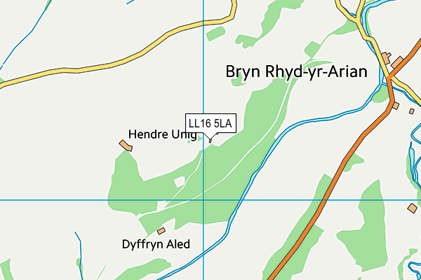 LL16 5LA map - OS VectorMap District (Ordnance Survey)