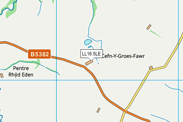 LL16 5LE map - OS VectorMap District (Ordnance Survey)