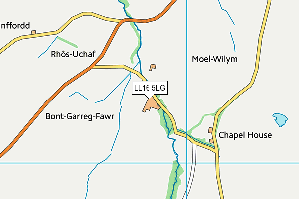 LL16 5LG map - OS VectorMap District (Ordnance Survey)