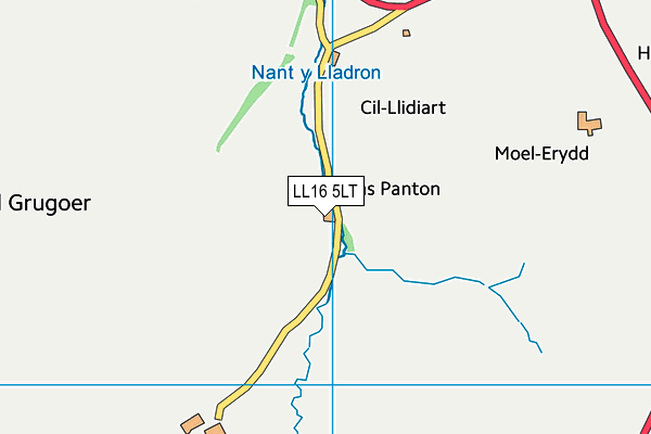 LL16 5LT map - OS VectorMap District (Ordnance Survey)