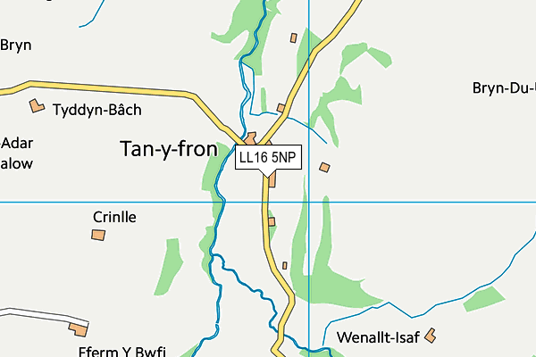 LL16 5NP map - OS VectorMap District (Ordnance Survey)