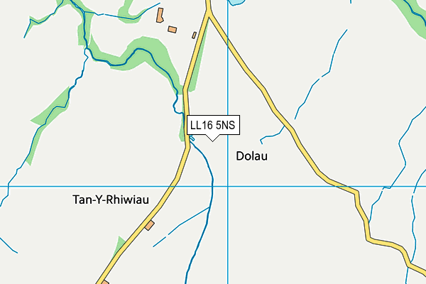 LL16 5NS map - OS VectorMap District (Ordnance Survey)
