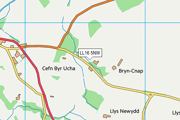 LL16 5NW map - OS VectorMap District (Ordnance Survey)