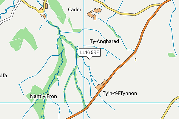 LL16 5RF map - OS VectorMap District (Ordnance Survey)