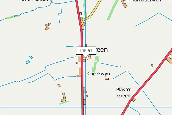 LL16 5TJ map - OS VectorMap District (Ordnance Survey)