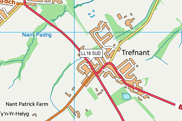 LL16 5UD map - OS VectorMap District (Ordnance Survey)