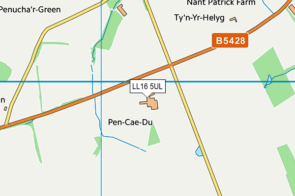 LL16 5UL map - OS VectorMap District (Ordnance Survey)