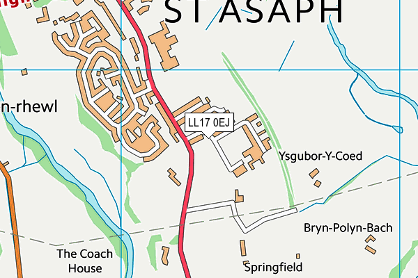LL17 0EJ map - OS VectorMap District (Ordnance Survey)