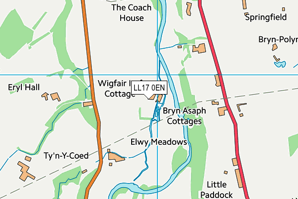 LL17 0EN map - OS VectorMap District (Ordnance Survey)