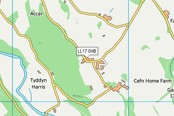 LL17 0HB map - OS VectorMap District (Ordnance Survey)