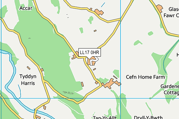 LL17 0HR map - OS VectorMap District (Ordnance Survey)