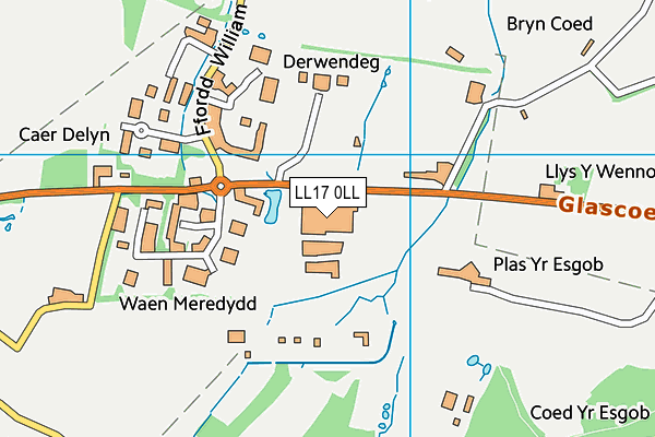 LL17 0LL map - OS VectorMap District (Ordnance Survey)