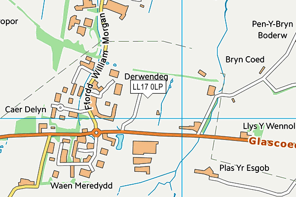 LL17 0LP map - OS VectorMap District (Ordnance Survey)