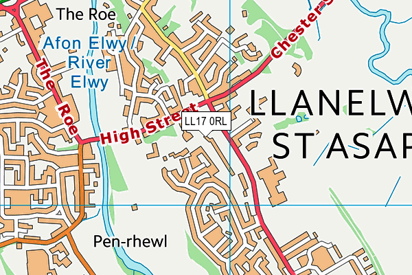 LL17 0RL map - OS VectorMap District (Ordnance Survey)
