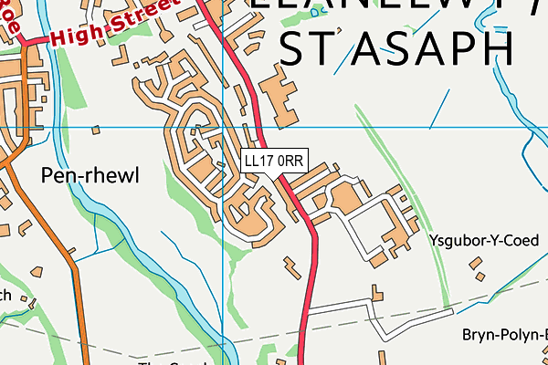 LL17 0RR map - OS VectorMap District (Ordnance Survey)