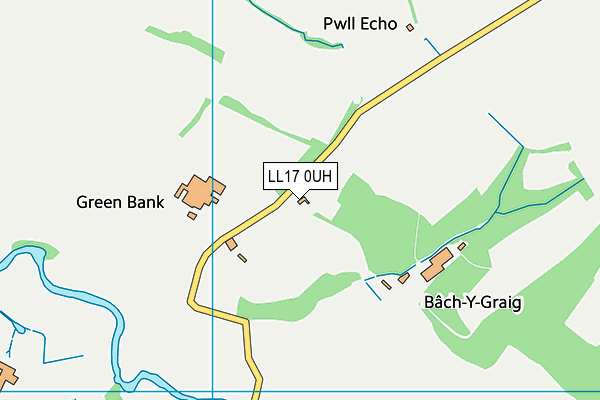LL17 0UH map - OS VectorMap District (Ordnance Survey)
