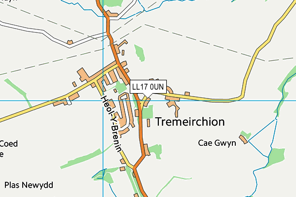 Ysgol Tremeirchion map (LL17 0UN) - OS VectorMap District (Ordnance Survey)