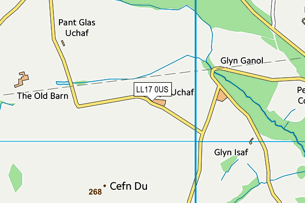 LL17 0US map - OS VectorMap District (Ordnance Survey)