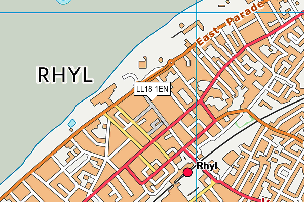 LL18 1EN map - OS VectorMap District (Ordnance Survey)
