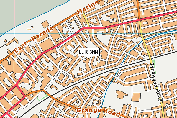 LL18 3NN map - OS VectorMap District (Ordnance Survey)