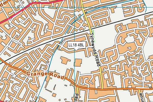 LL18 4BL map - OS VectorMap District (Ordnance Survey)