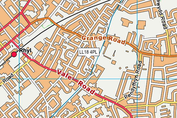 LL18 4PL map - OS VectorMap District (Ordnance Survey)