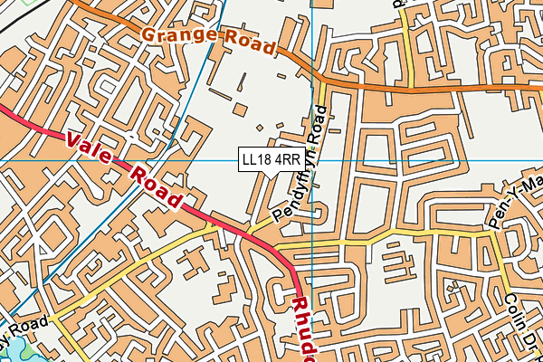 LL18 4RR map - OS VectorMap District (Ordnance Survey)