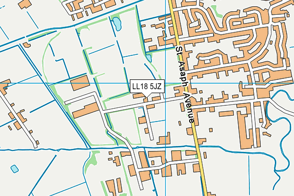 Map of ADAMS HOLDINGS (N. WALES) LIMITED at district scale