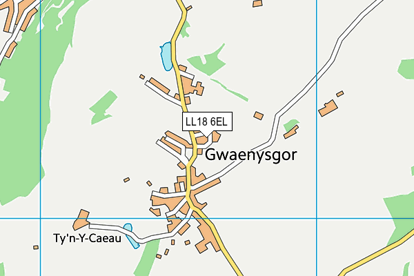 LL18 6EL map - OS VectorMap District (Ordnance Survey)