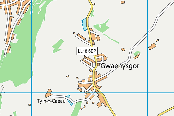 LL18 6EP map - OS VectorMap District (Ordnance Survey)