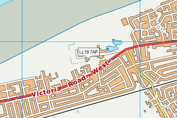LL19 7AP map - OS VectorMap District (Ordnance Survey)