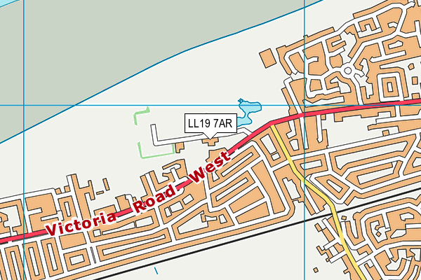 LL19 7AR map - OS VectorMap District (Ordnance Survey)