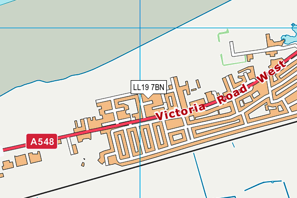 LL19 7BN map - OS VectorMap District (Ordnance Survey)