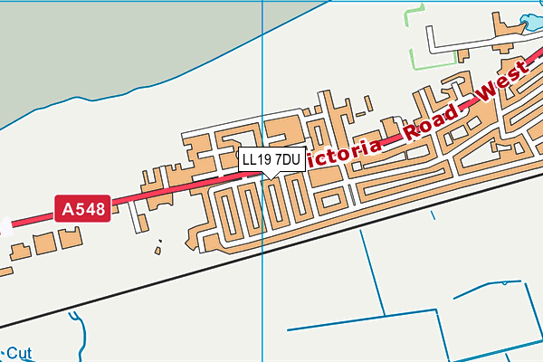 LL19 7DU map - OS VectorMap District (Ordnance Survey)