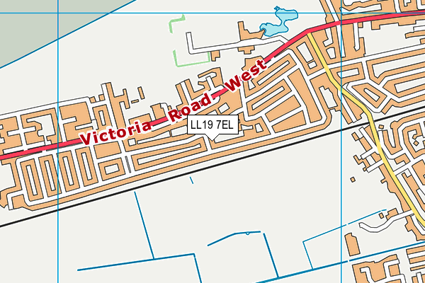 LL19 7EL map - OS VectorMap District (Ordnance Survey)