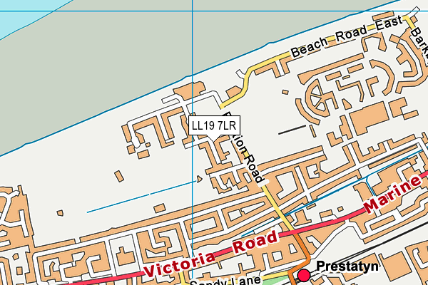 LL19 7LR map - OS VectorMap District (Ordnance Survey)