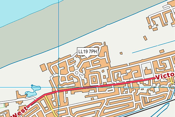 LL19 7PH map - OS VectorMap District (Ordnance Survey)