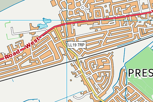 LL19 7RP map - OS VectorMap District (Ordnance Survey)