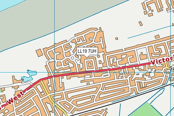 LL19 7UH map - OS VectorMap District (Ordnance Survey)