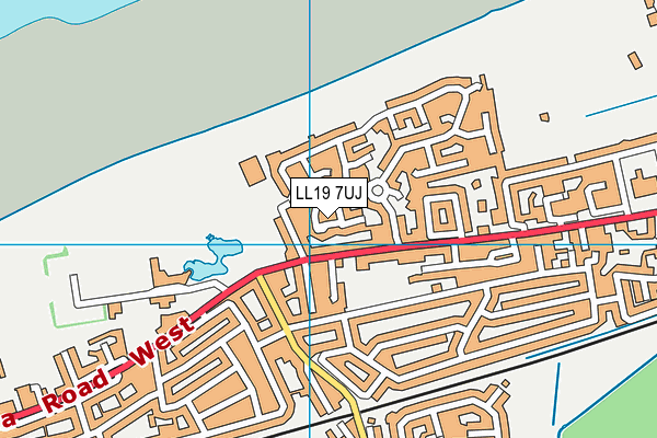 LL19 7UJ map - OS VectorMap District (Ordnance Survey)