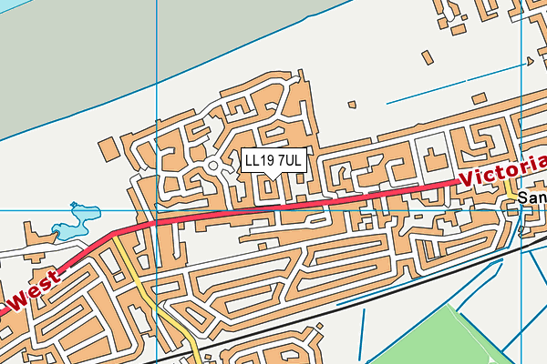 LL19 7UL map - OS VectorMap District (Ordnance Survey)