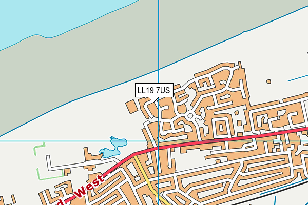 LL19 7US map - OS VectorMap District (Ordnance Survey)