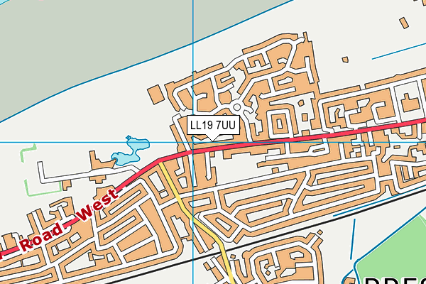 LL19 7UU map - OS VectorMap District (Ordnance Survey)